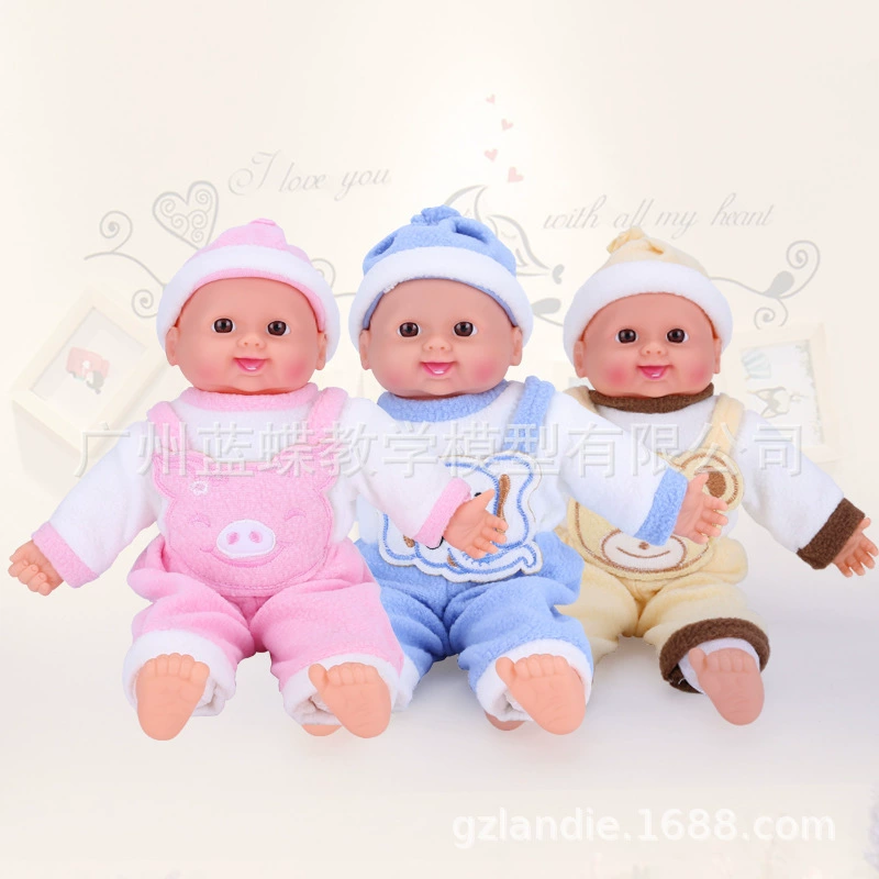 Plastic realistic rag doll, training, tactile senses