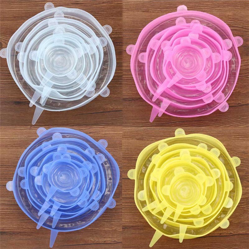 Silicone fresh -keeping cover 6 pieces can stretch fruits and…