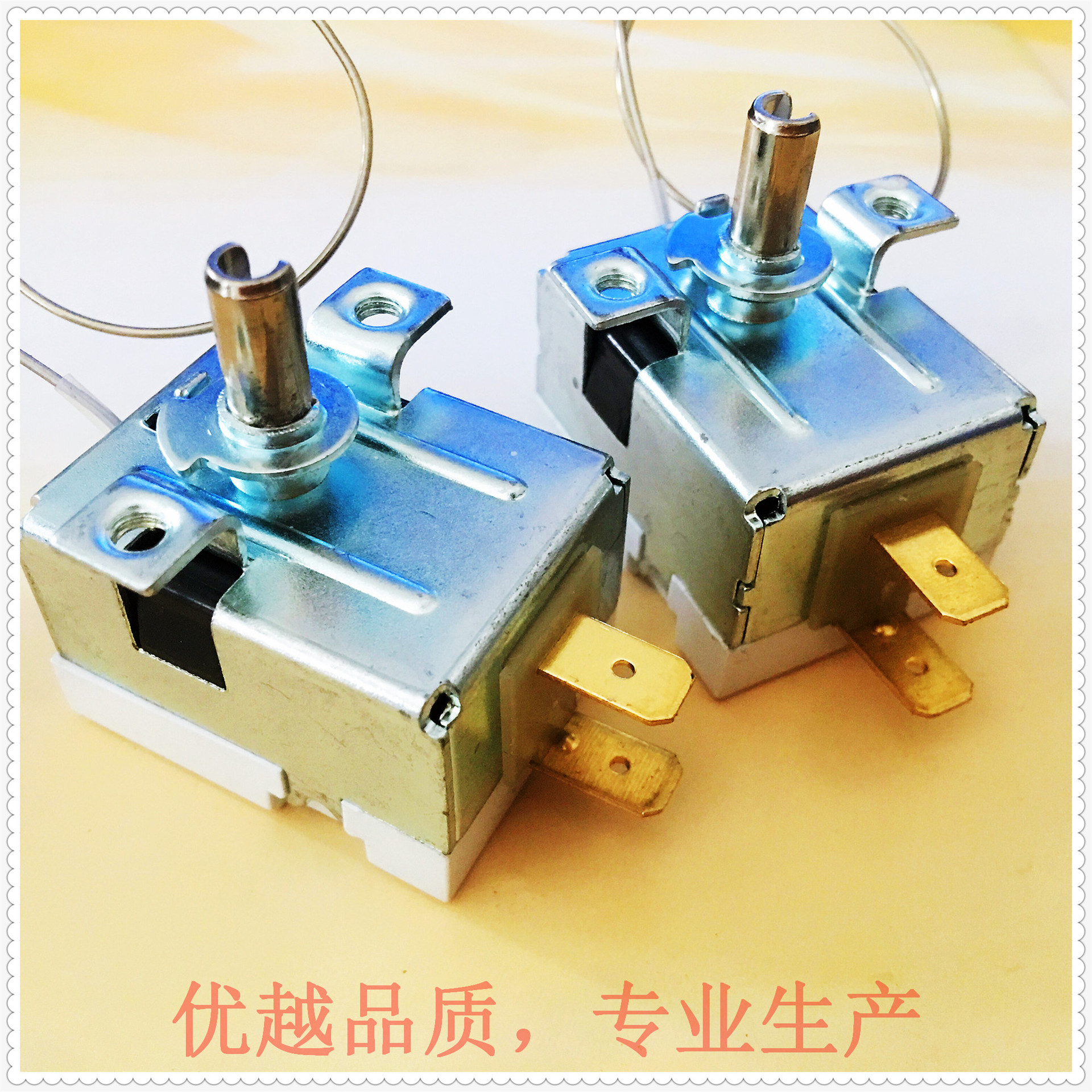 厂家供应 暖奶器温控器 黑色旋钮毛细管 WHD-FM手动恒温控制开关