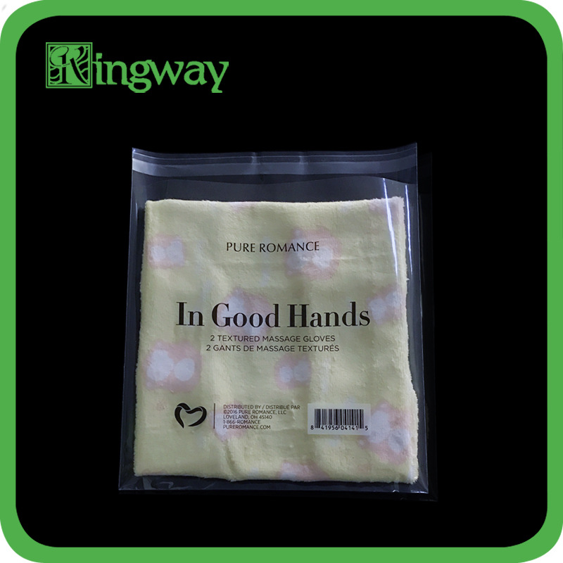 厂家批发透明袋 新料OPP不干胶透明手帕 /手套包装袋 可印刷LOGO