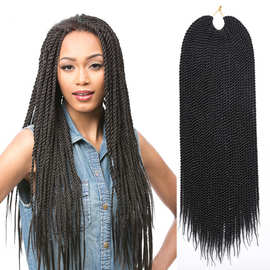 Senegalese Twist Crochet Braids Hair 化纤假发接发 22寸30根