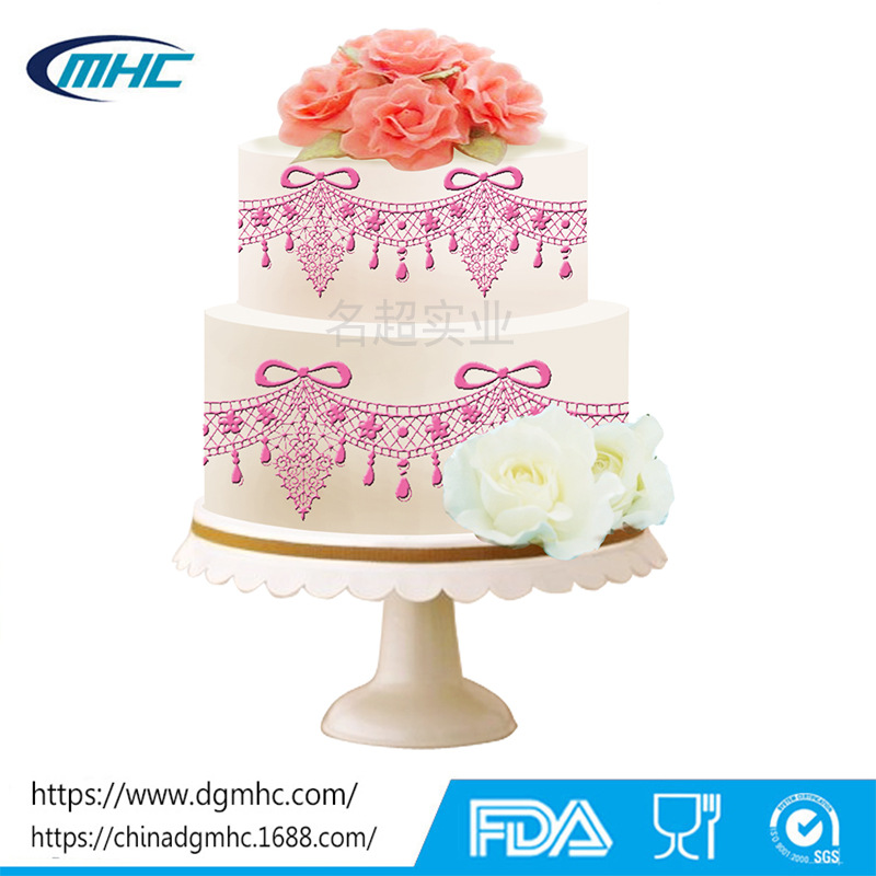 New copyright large hanging curtain lace edge flip sugar lace mold vintage pendant lace candle mold