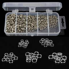 Weihé 250/500 Lure Flat Double Ring Anti-Rust Connector Set Fishing Tackle Accessories Cross-Border Bulk