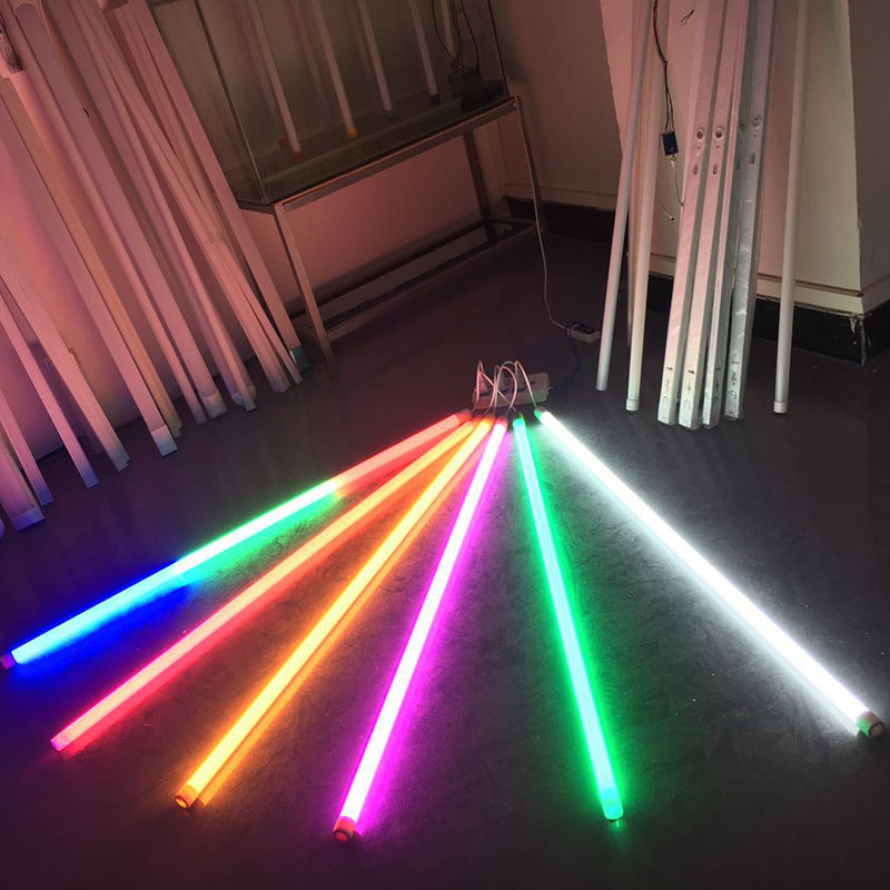 Tubo LED T8 de color, 1.2 m, resistente al agua, ideal para exteriores, decoraciones o escaparates