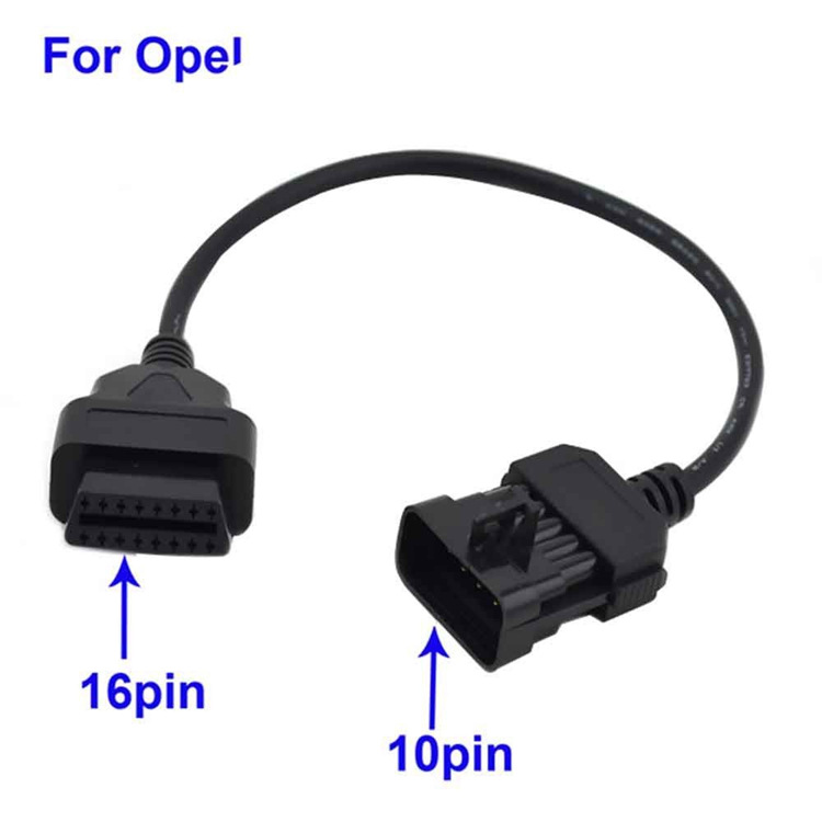 Opel OBD1 10 PIN to OBD2 16 Pin Stecker Diagnose Adapter obd