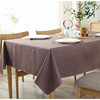 乐轩秀 Waterproof linen solid color tablecloth Japanese and Korean foreign trade cross -border minimalist dining table cloth cotton linen cloth covered towel wholesale