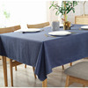 乐轩秀 Waterproof linen solid color tablecloth Japanese and Korean foreign trade cross -border minimalist dining table cloth cotton linen cloth covered towel wholesale