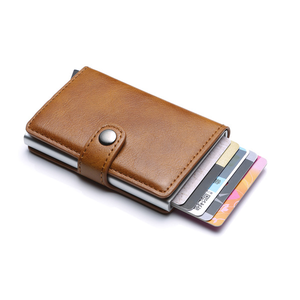 Men's fashionable polyurethane card holder