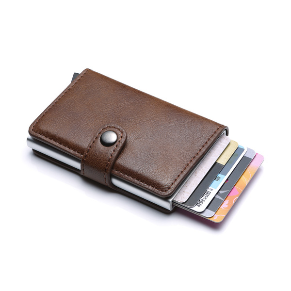Men's fashionable polyurethane card holder
