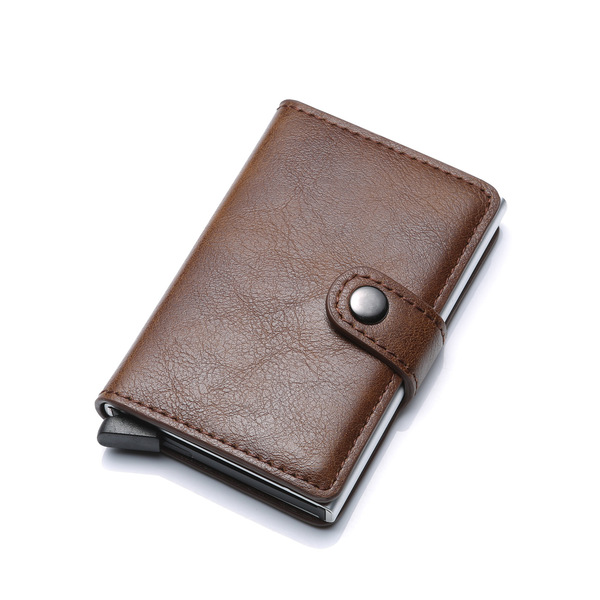 Men's fashionable polyurethane card holder