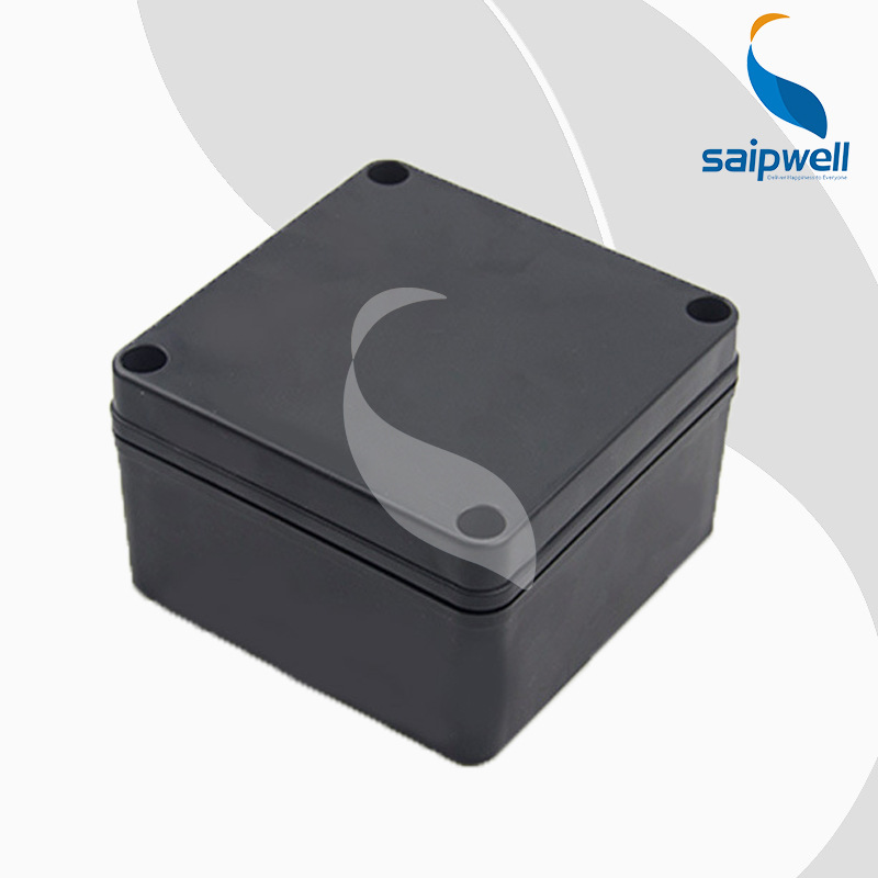 赛邦直销125*125*75mm黑色塑料盒 端子接线盒 防水开关盒