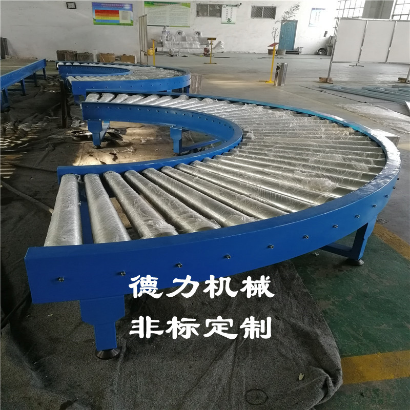 动力滚筒输送机流水线转角滚筒输送机滚筒转弯机