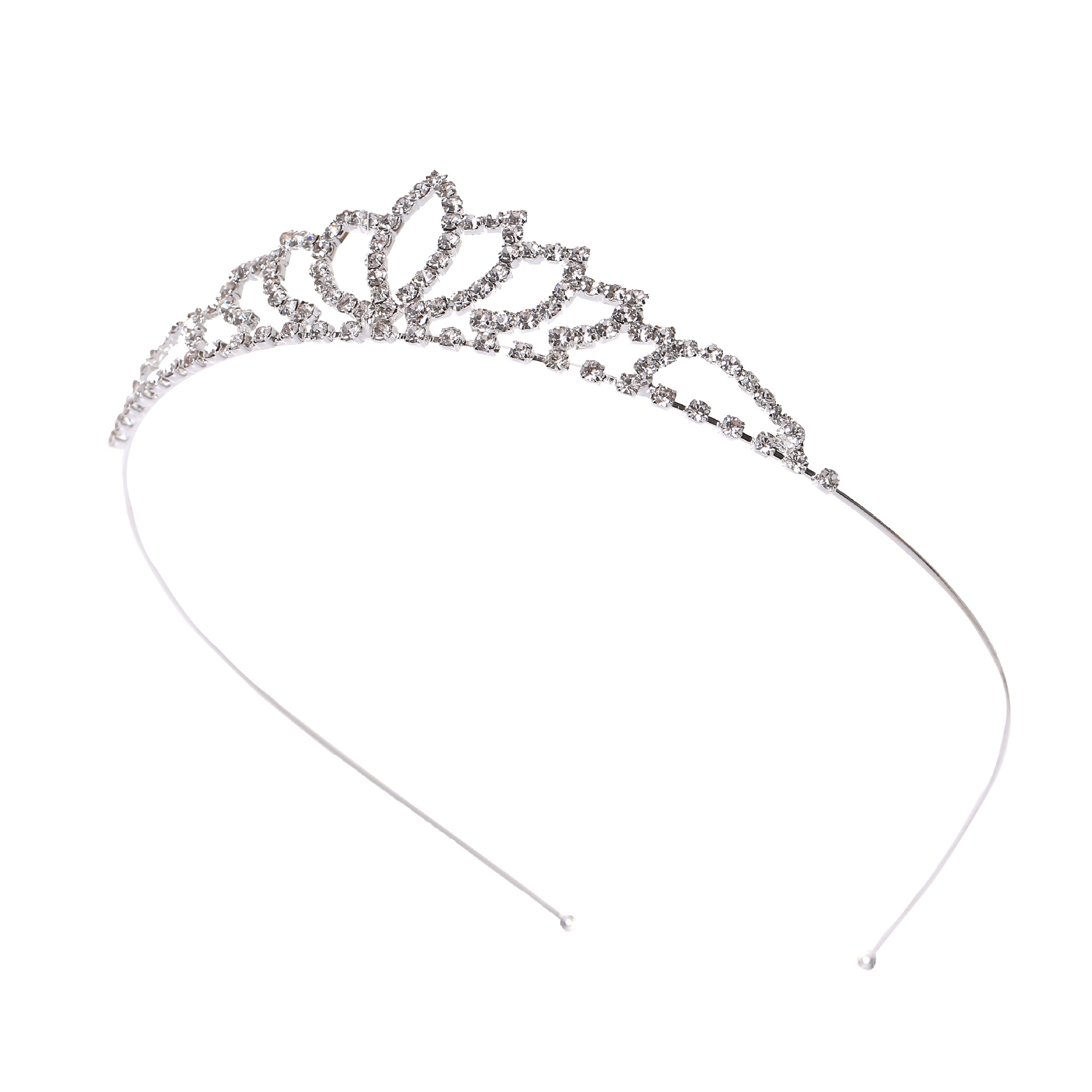 A8528 nuevo estilo coreano corona diadema accesorios para el cabello al por mayor exquisito rhinestone amor corona