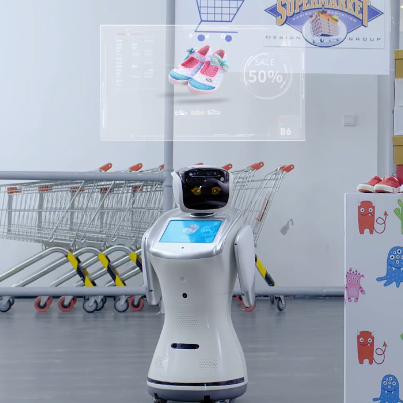 Robot Comercial Inteligente de Video y Acompañamiento Potencia 300W para Negocios image 5