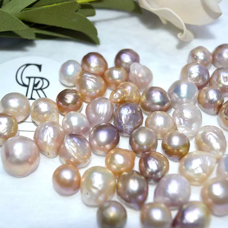 巴洛克天然淡水珍珠 混彩爱迪生巴洛克个性时尚爱迪生珍珠