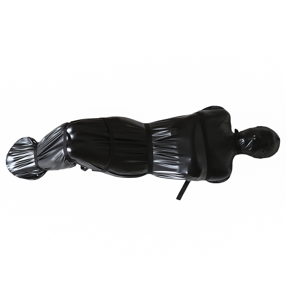 Juguetes para parejas, juguetes sexuales, lencería de charol, bodies de goma, artículos de bondage, sacos de dormir provocantes, envolturas corporales.