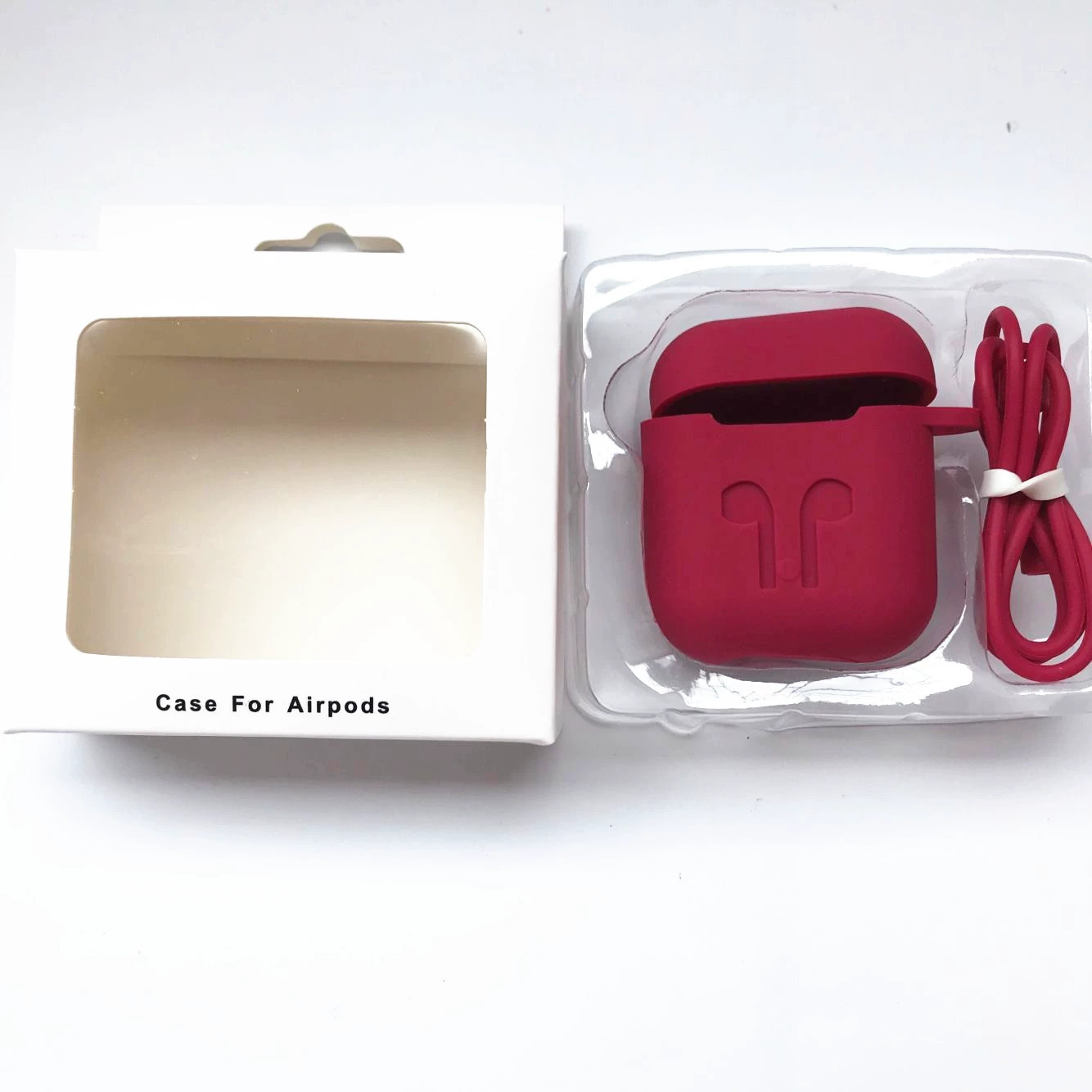 Силиконовый защитный чехол для AirPods, совместим с беспроводными наушниками, 13 цветов, карабин/крючок/верёвка