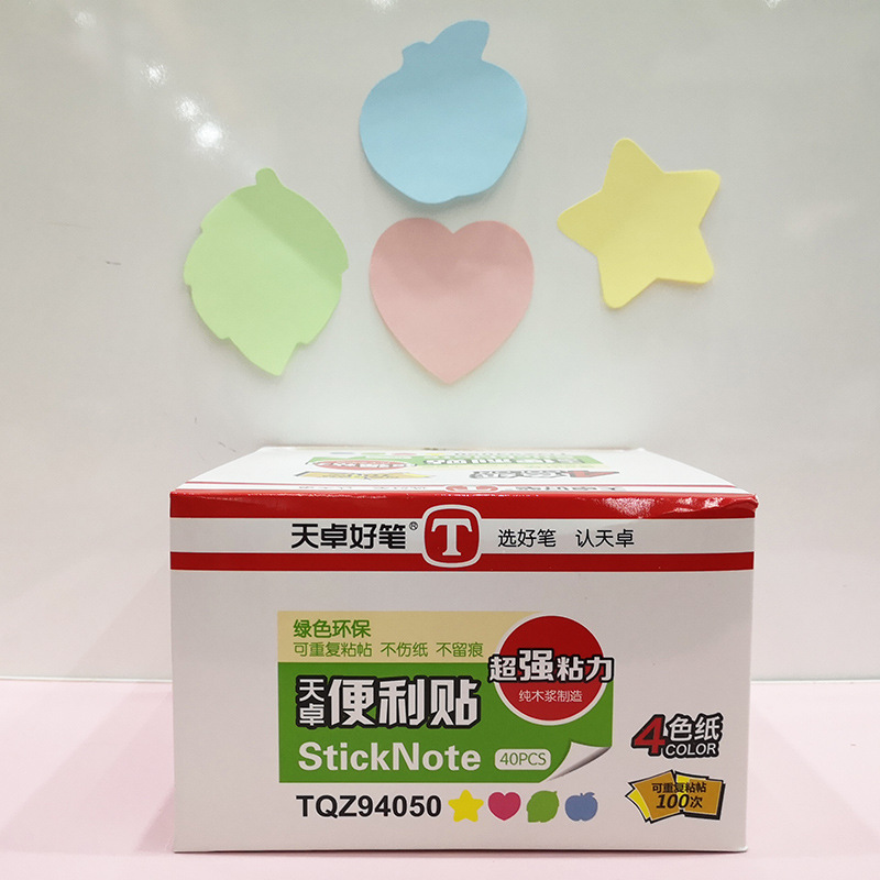Tianzhuo 포스트잇 노트 자체 접착 메모 용지 크리에이티브 패턴 미니 휴대용 찢을 수 있는 메모 종이 노트북 공장 도매