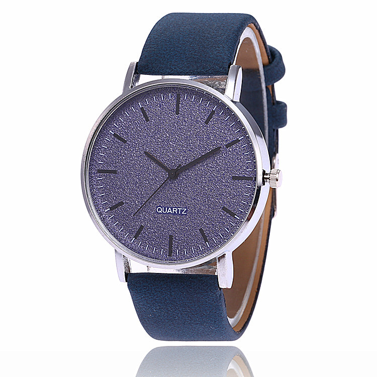 Alloy Ultra-thin Shell Watch Multi-color Strip Nail Face With Ribbon Watch Frosted Leather Simple Versatile Quartz Watch
