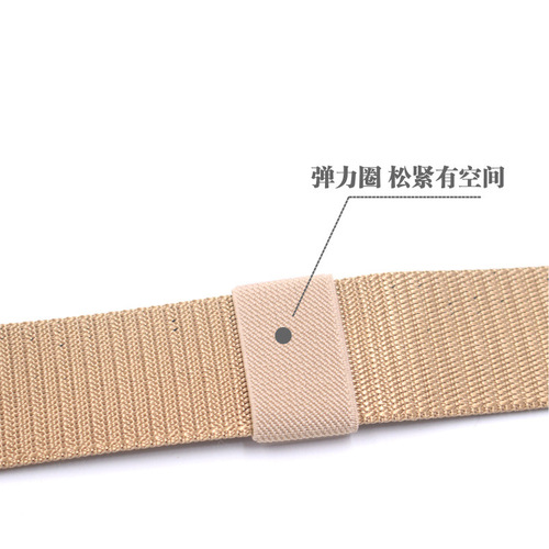 Manufacturer's supply 3.8CM casual outdoor student training belt hypoallergenic plastic buckle anti-nylon material