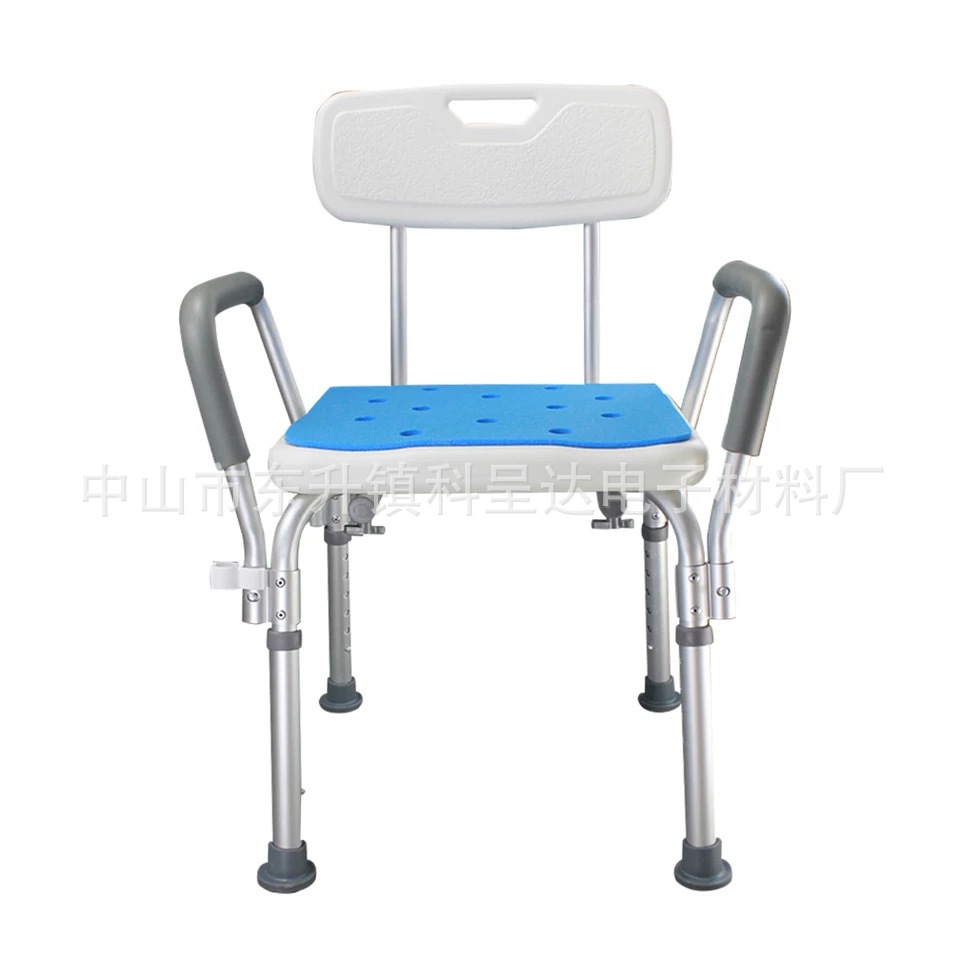 厂家供应铝合金轻便带靠背洗澡凳额EVA坐垫 靠背椅EVA垫防滑