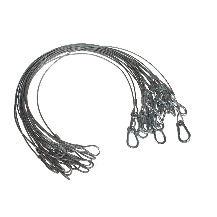 昱阳GX舞台灯光保险绳 钢丝绳 包胶保险链 演播室专用 灯具安全绳