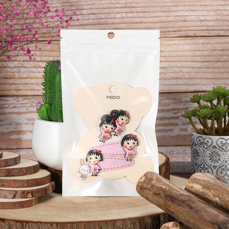 Bolsa de embalaje de película de perlas teléfono móvil Shell accesorios digitales de plástico translúcido Yin y Yang perla bolsa de accesorios de pesca bolsa