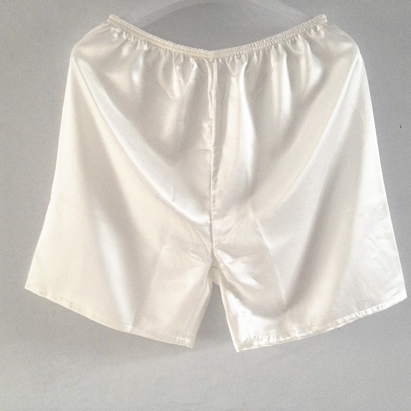 Wholesale Men's Silk Shorts Casual Home Shorts Pajama Pants Quick-drying Beach Pants Soft and Smooth
