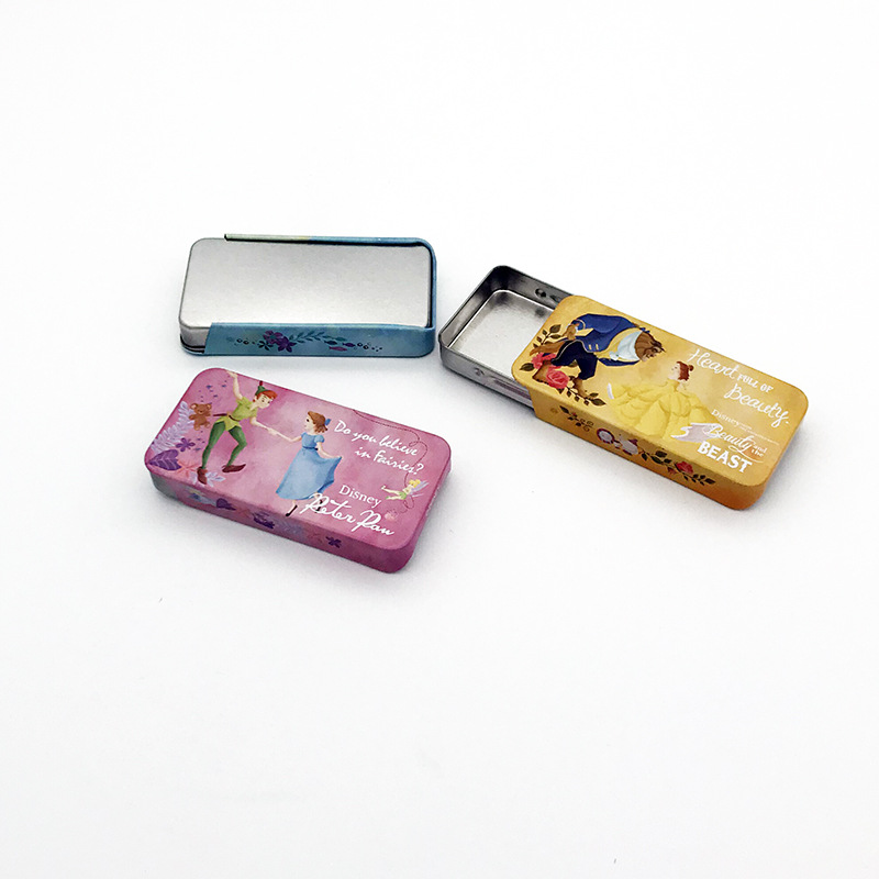 马口铁 创意彩色 抽拉盒薄荷糖包装罐