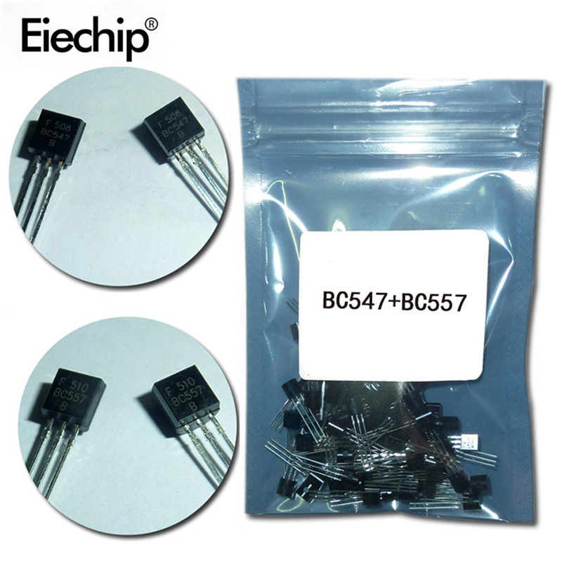全新原装现货BC547 BC557 直插TO-92三极管晶体管包50PCS批发