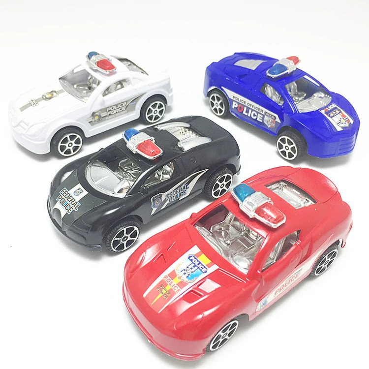 Оптовая еда молоко подарок игрушечный автомобиль Четыре моделирования мультфильм автомобиль краска полицейский автомобиль модель украшения