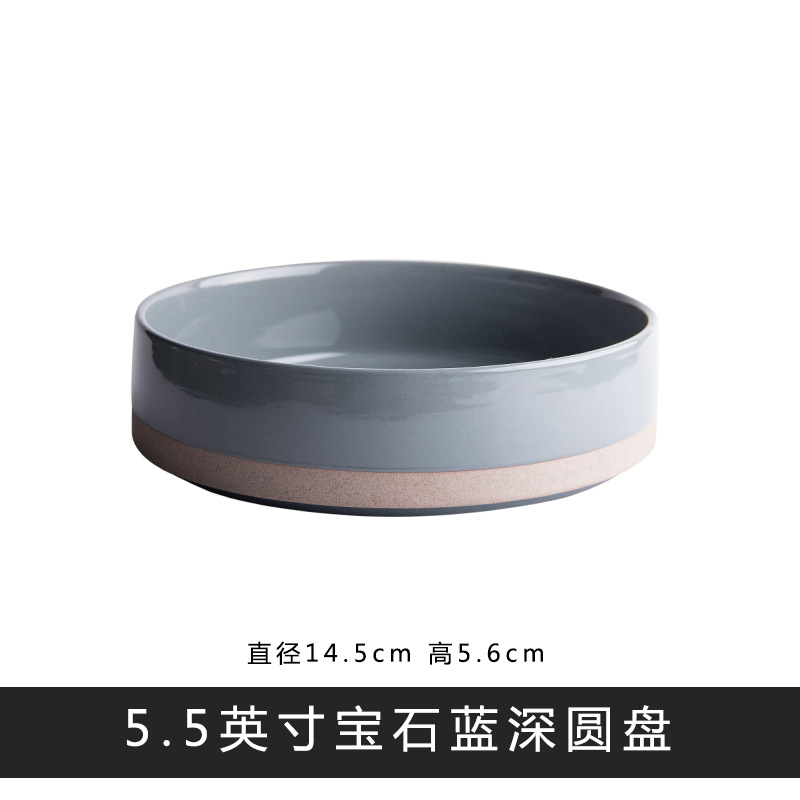 Coreano de cerámica vajilla cena plato tazón taza madera