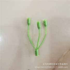 厂家供应仿真花配件 仿真樱花绣球花叉位配件 小三叉大量批发