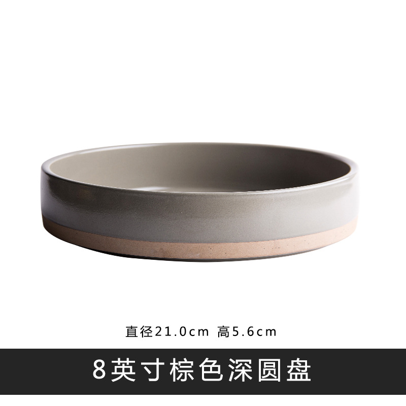 Coreano de cerámica vajilla cena plato tazón taza madera