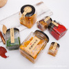 Factory cream, glass sauce bottle jam dry fruit storage bottle -shaped honey bottle sealing flower tea bottles