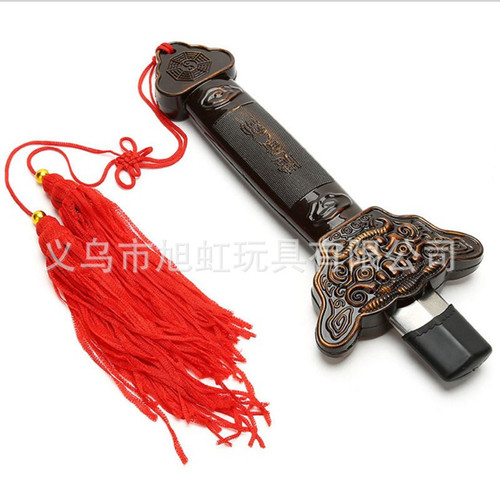 Hot-selling telescopic swords in scenic spots, Tai Chi telescopic swords, street stalls, tourist crafts, toys, stainless steel morning exercise sword props