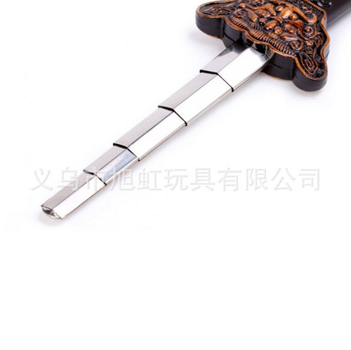 Hot-selling telescopic swords in scenic spots, Tai Chi telescopic swords, street stalls, tourist crafts, toys, stainless steel morning exercise sword props