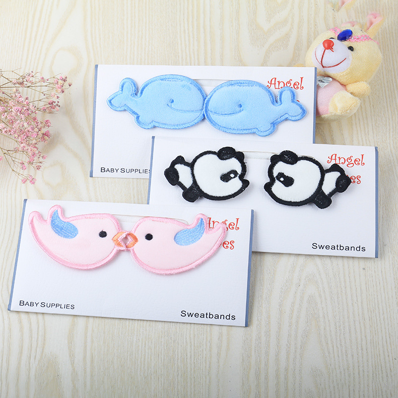 Wholesale cartoon new bird sweat-absorbent towel for children, pure cotton gauze moisture-wicking pad back towel for children, size L