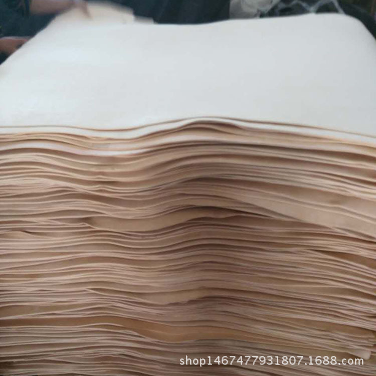 现货意大风格树膏皮皮 本色三边直植鞣牛皮料批发