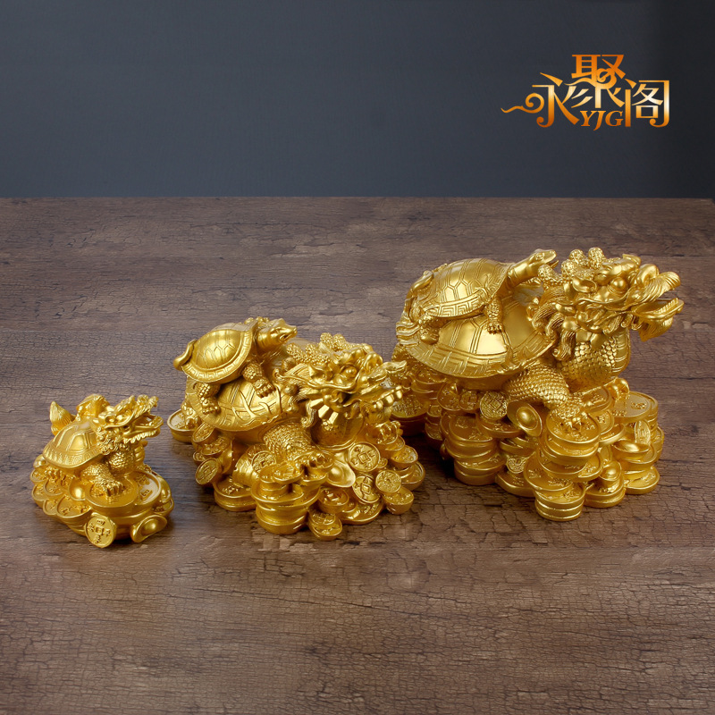 Gran dragón tortuga fábrica Ventas Directas Madre y niño tortuga cabeza de dragón tortuga decoración tortuga dragón tesoro decoración del hogar