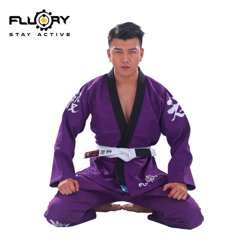 FLUORY Fire Base Brazilian Jujitsu Suit Adult Men and Women BJJF09 Panneno GI Professional Judo Suit Manufacturer