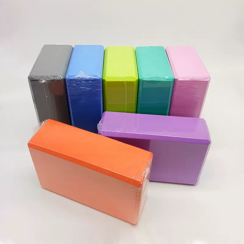 工厂直销瑜伽砖可定制尺寸logo颜色图案等任意要求轻盈便携