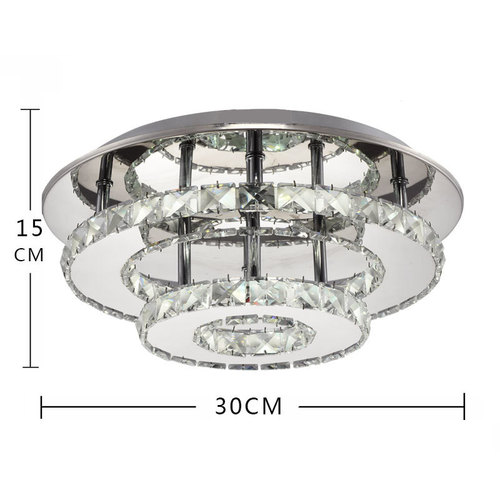 Cross-border manufacturer crystal ceiling lamp LED modern circular aisle lamp simple corridor entrance lamp balcony lighting