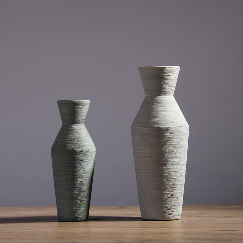 Estilo nórdico simple decoración TV gabinete salón decoración creativa cepillado florero arreglo floral decoración del hogar