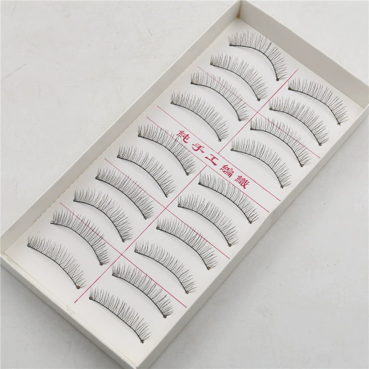 Тайваньские накладные ресницы 215 216 217 218 219 натуральные длинные хлопковые нитки Стволовые ресницы Daily Plain