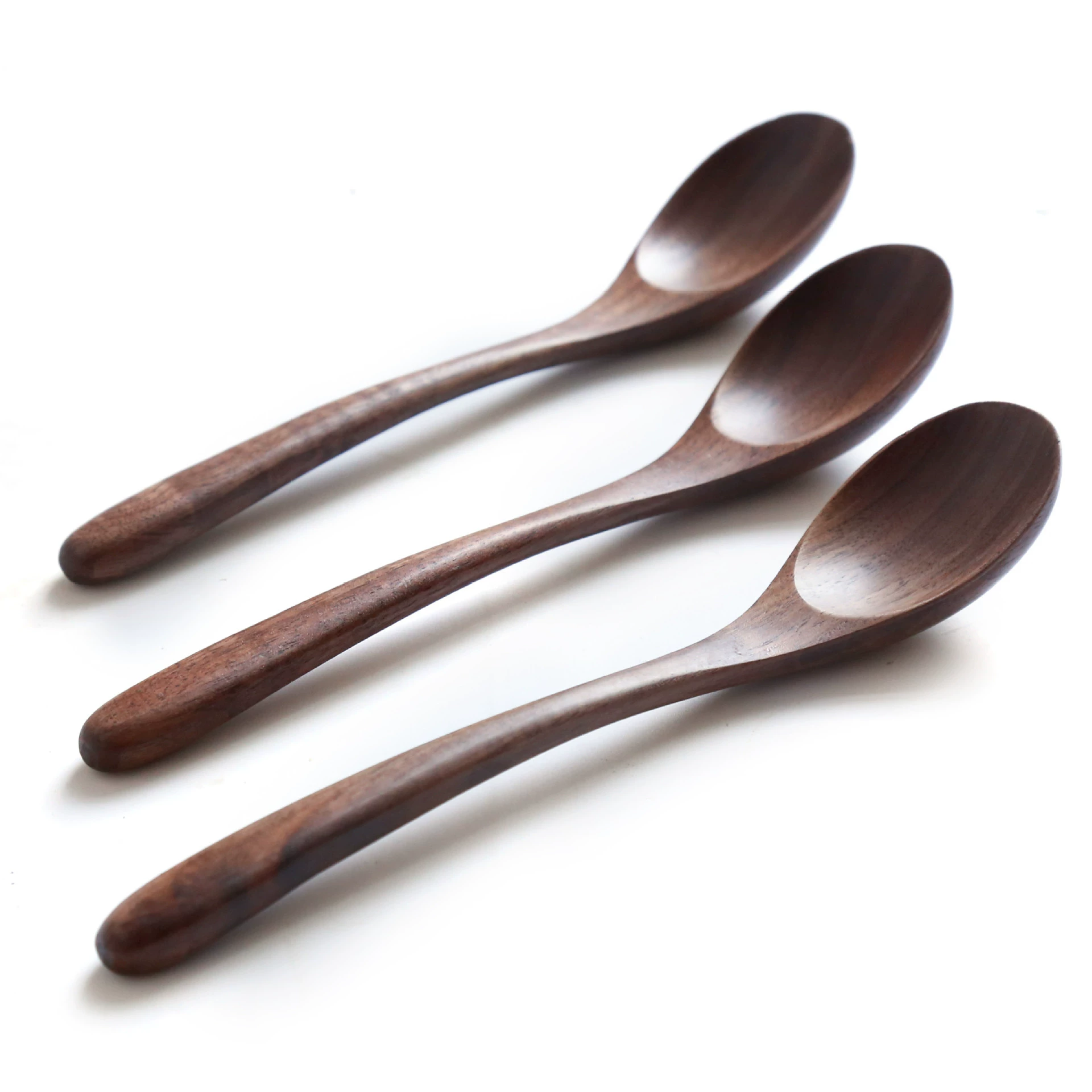 Кофейная ложка (Chaoyi Craft), японский стиль, натуральное дерево черного ореха, элегантная отделка