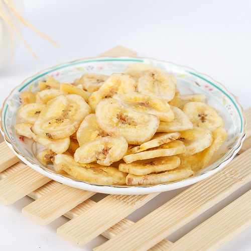 Dried Banana Slices, Large Baisi, Freeze-Dried Banana, Bulk Pack, Snack Food, Wholesale, 62g Fruit Dry Bag, Drop Shipping