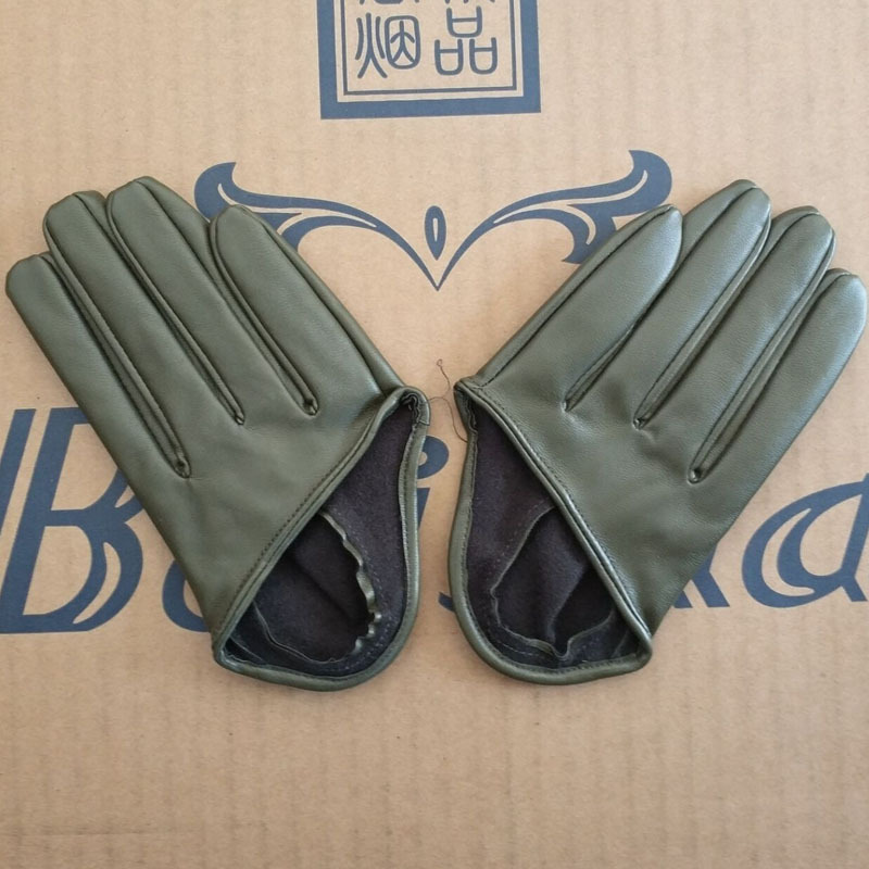 전체 손가락 절반 손바닥 카키