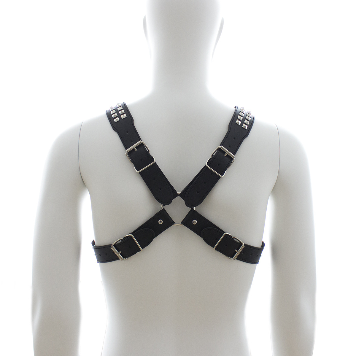 Juguetes sexuales eróticos SM, ataduras, cinturón de cuero con tachuelas para hombre, arnés de pecho, atuendo de actuación, top de cuero, chaqueta de cuero con púas estilo punk.