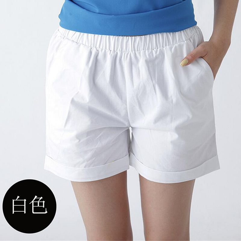 2024 Korean Style Pure Cotton Internet Celebrity Ins Super Hot Shorts Women's Summer Loose Casual Sports Pants Staggy Waist Wide-leg Pants